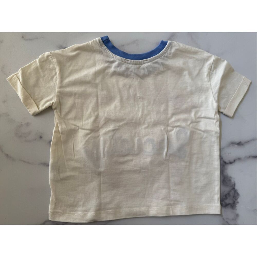 Messy Bun Just Chillin girls size 5 coastal textured lobster t-shirt retro nauti - Picture 4 of 4